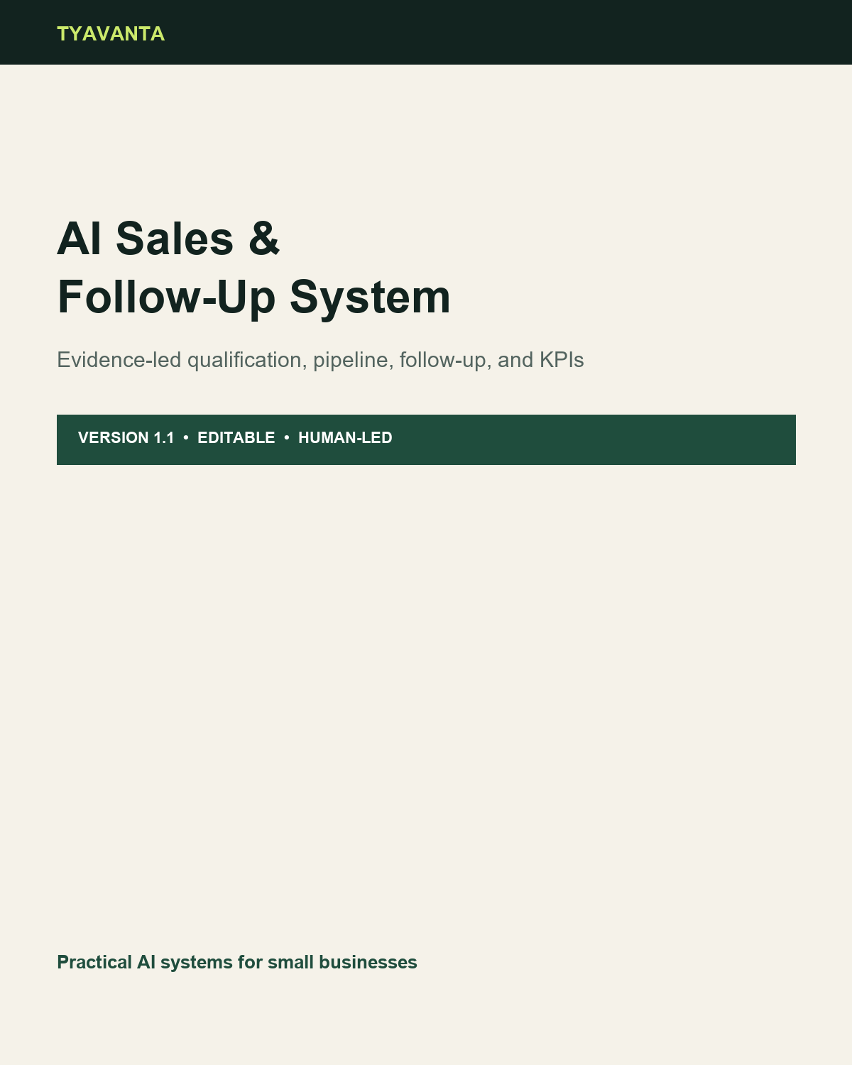 AI Sales & Follow-Up System preview 1